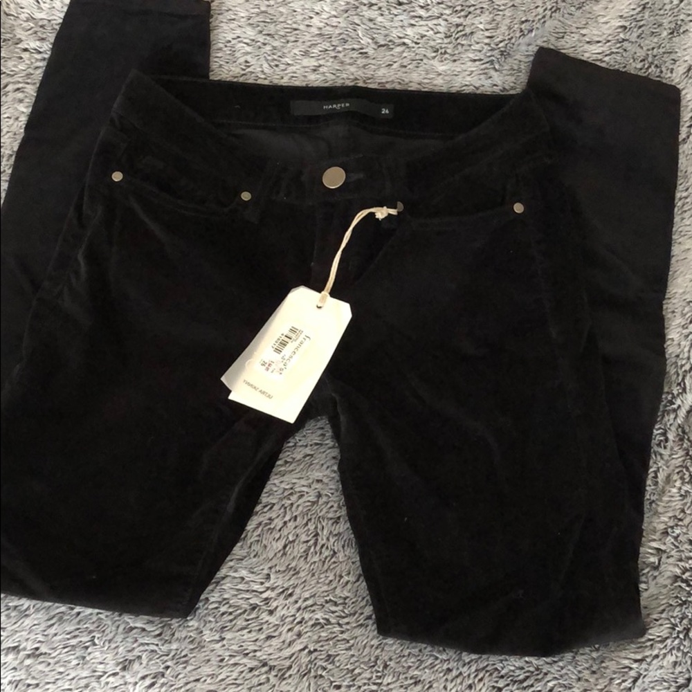 Suede jeans